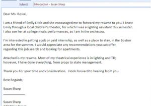 Job Opportunity Email Template Best formats for Sending Job Search Emails Messages
