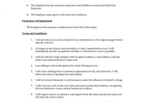 Job Share Contract Template Employment Contract A2 Media