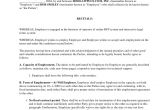Job Share Contract Template Sample Employment Contract