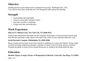Job Vacancy Resume format Government Job Resumes Example Image Simple Resume