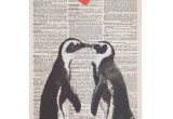 John Lewis Gift Card Wedding Art Press Two Penguins with Heart Greeting Card at John