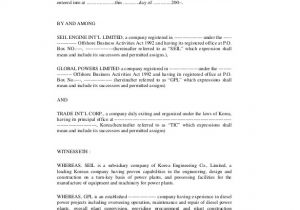 Joint Venture Business Plan Template 10 Joint Venture Agreement Templates Free Sample
