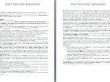 Joint Venture Business Plan Template 3 Sample Joint Venture Agreementreport Template Document