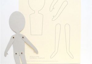 Jointed Paper Doll Template Diy Articulated Paper Dolls Handmade Charlotte