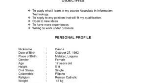 Jollibee Working Student Resume Example Of Resume Jollibee Omutantex