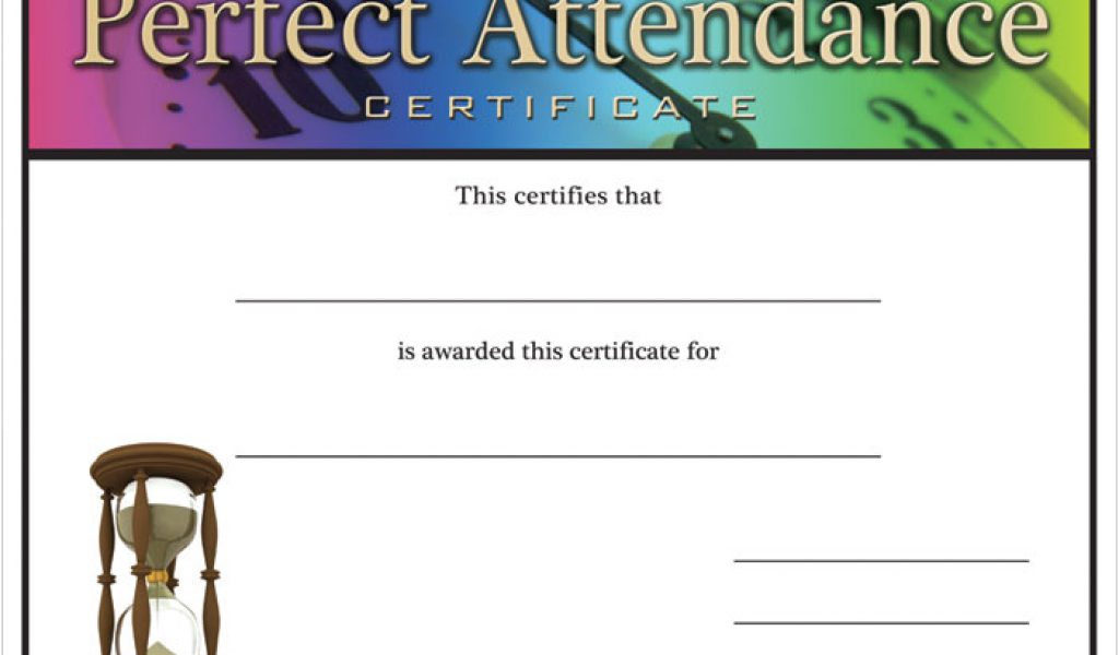 Jones Certificate Templates 100 attendance Certificates Printable New