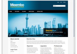 Joomla 2.5 Templates Free Download Template Meembo Blue for Joomla 2 5 Rizvn