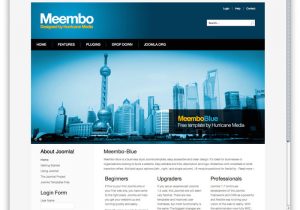 Joomla 3.0 Templates Free Download Template Meembo Blue for Joomla 2 5 Rizvn