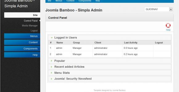 Joomla Administrator Templates Jbb Simpla Beautiful Joomla Admin Template Vn