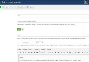 Joomla Email Template Admin tools for Joomla Email Templates