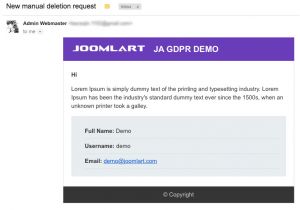 Joomla Email Template Ja Joomla Gdpr Extension Beta Released Joomla Templates