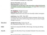 Journalism Student Resume Journalism Advice How to Write A Journalism Resume