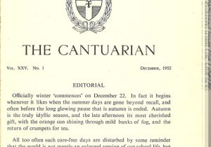 Joyce Manor Christmas Card Lyrics the Cantuarian December 1952 July 1953 by Oks association