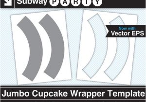 Jumbo Cupcake Wrapper Template Jumbo Size Cupcake Wrapper Template Vector Eps Photoshop