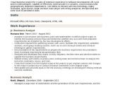 Junior Business Analyst Sample Resume Sample Cv for Junior Business Analyst Capita It