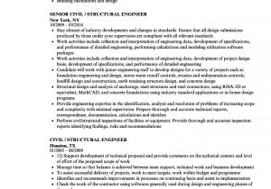 Junior Civil Engineer Resume Civil Structural Engineer Resume Samples Velvet Jobs