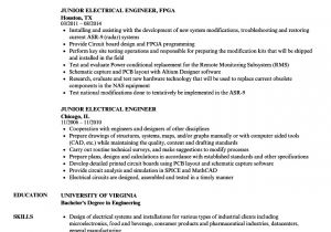 Junior Engineer Resume Junior Electrical Engineer Resume Samples Velvet Jobs