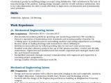 Junior Mechanical Engineer Resume Mechanical Engineering Intern Resume Samples Qwikresume