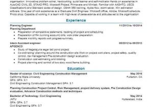 Junior Planning Engineer Resume Planning Engineer Objectives Resume Objective Livecareer