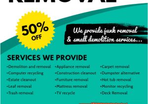 Junk Removal Flyer Template Copy Of Junk Removal Flyer Postermywall