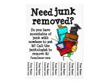 Junk Removal Flyer Template Junk Removal Flyer Zazzle