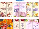 Just because Flower Card Quotes Creanoso Floral Positive Mindset Inspirational Quote Bookmarks 30 Pack Powerful Lady Sayings About Character Stocking Stuffers Gift for Women