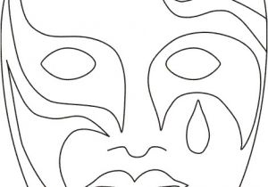 Kabuki Mask Template Maschera Veneziana 8 Disegni Da Colorare Per Adulti