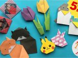 Kagaj Ka Greeting Card Kaise Banaye Best 5 Minute Crafts 5 Quick Easy origami Projects Easy origami Diys