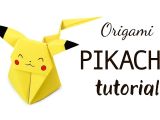 Kagaj Se Greeting Card Banana origami Pikachu Tutorial A Pokemon Diy A Paper Kawaii
