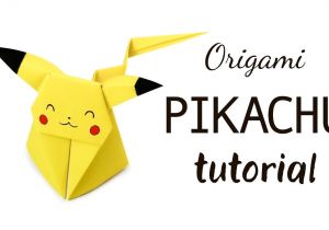 Kagaj Se Greeting Card Banana origami Pikachu Tutorial A Pokemon Diy A Paper Kawaii