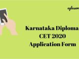 Karnataka Sslc Marks Card Name Change Karnataka Diploma Cet 2020 Application form Application