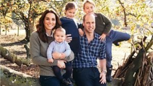 Kate and William Christmas Card Prince Louis Cheeky Grin Lights Up Kate and William S