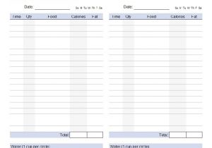 Keeping A Food Diary Template 40 Simple Food Diary Templates Food Log Examples