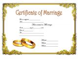 Keepsake Marriage Certificate Template Certificate Of Marriage Template 2 Best 10 Templates