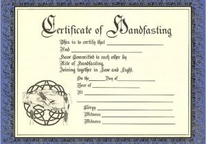 Keepsake Marriage Certificate Template Keepsake Marriage Certificate Template Celtic Pagan