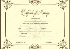 Keepsake Marriage Certificate Template Marriage Certificate 05 Word Layouts