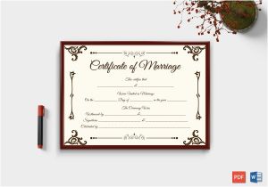 Keepsake Marriage Certificate Template Marriage Certificate format 7 Blank Editable formats