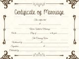 Keepsake Marriage Certificate Template Marriage Certificate Template 22 Editable for Word