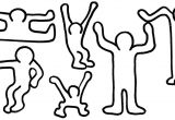 Keith Haring Figure Templates Ausmalbilder Keith Haring Kostenlos Malvorlagen Zum