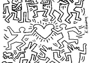 Keith Haring Figure Templates Keith Haring Coloring Sheets Coloring Pages