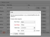 Kendo Mvc Grid Column Template Grid Custom Popup Editor Showing Javascript Code In Grid