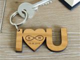 Key to My Heart Anniversary Card Personalised I Love You Infinity Wooden Keyring Diy Gifts