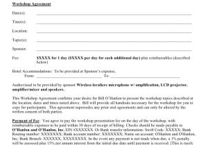 Keynote Speaker Contract Template Sample Speaking Contract