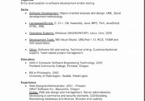 Kfc Sample Resume Sample Resume for Kfc Team Member Job Description