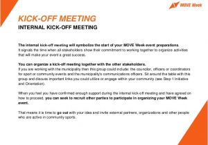 Kick Off Meeting Email Template 2015 Move Agents events organization toolkit