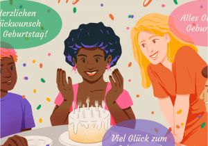 Kid Birthday Greeting Card Messages Wishing someone A Happy Birthday In German