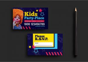 Kid Business Card Template Kid 39 S Party Business Card Template for Photoshop Illustrator