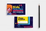 Kid Business Card Template Kid 39 S Party Business Card Template In Psd Ai Vector