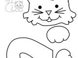 Kid Cut Out Template Cat Activities for Kids Free Kiddo Shelter