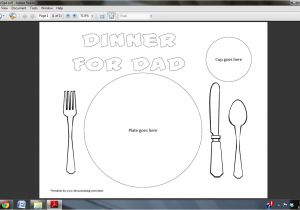 Kids Placemat Template 5 Best Images Of Printable Placemats for Preschoolers